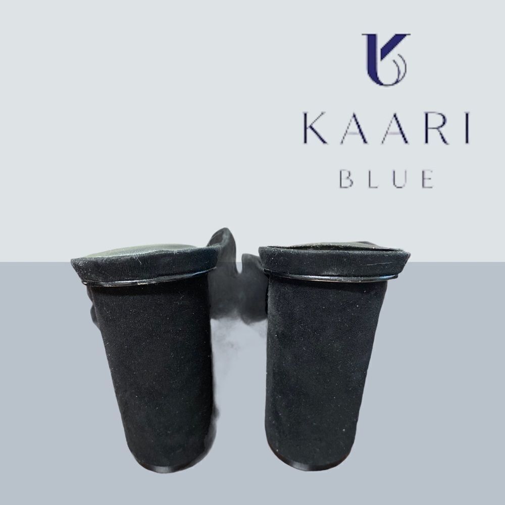 Kaari Blue "Katie" Black Knotted Pumps Sandals 10 - Picture 4 of 5